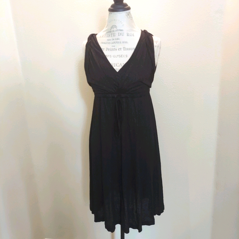 NWT BCBGMAXAZRIA Black Silver Sparkle Dress Sz S